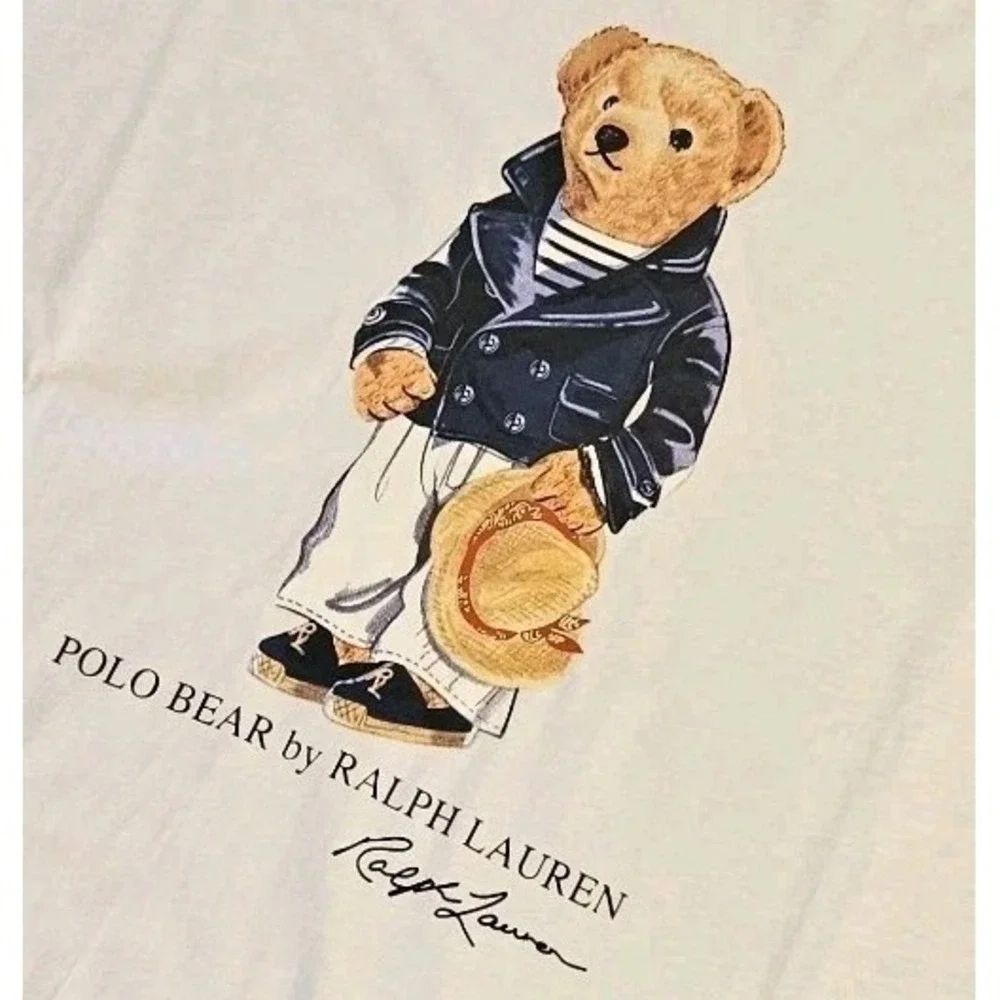 NWT Polo Ralph Lauren Polo Bear T-Shirt XXL Custom Slim Fit White 100% Cotton